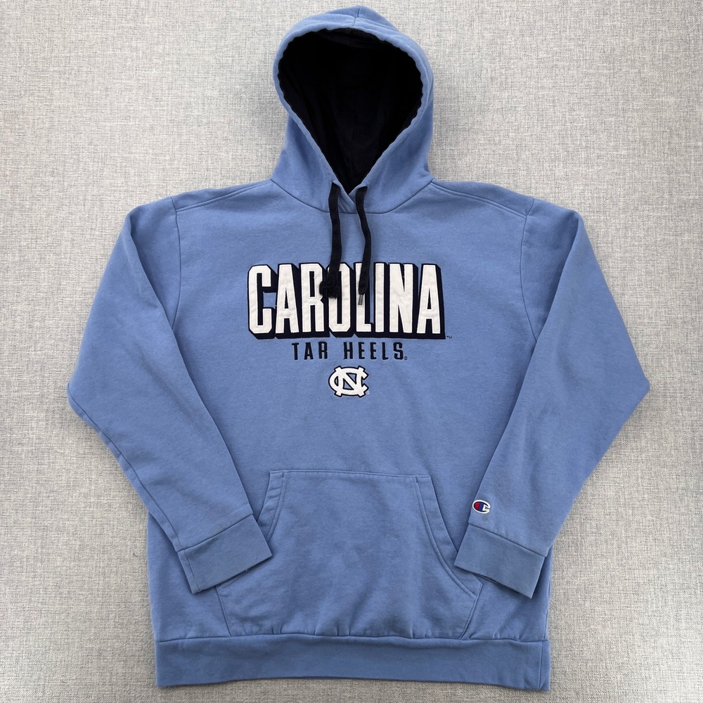 Champion North Carolina Tar Heels Hoodie Men Large Blue NCAA Varsity Prep Sporty